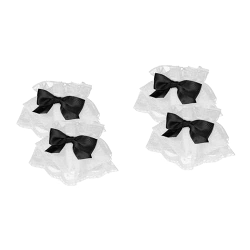 LALADEFIEE 2paare Damen Spitzen Manschetten Elegante Handgelenk Manschetten Aus Spitze Vielseitige Armbänder Für Hochzeiten Partys Abschlussfeiern Und Besondere Anlässe von LALADEFIEE