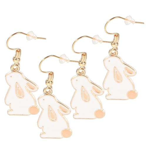 LALADEFIEE 2 Paare Damen Ohrringe Hasenmotiv Hängend Leichtes Legierung Schmuck Süße Frühlings Deko Accessoires LALADEFIEE 2 Paare Damen Ohrringe Hasenmotiv Hängend Leichtes Legierung Schmuck Süße Frühlings Deko Accessoires von LALADEFIEE