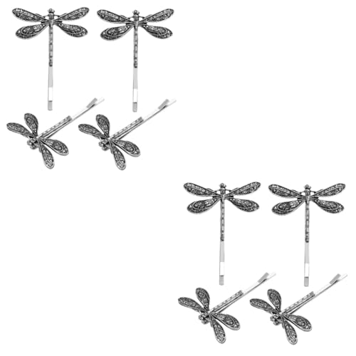 LALADEFIEE 2 Sets Elegante Retro-libellen-haarnadel Modische Haarspange Haarspangen für Mädchen Frauen und Kinder Robustes Design Aus Metalllegierung 4 Stück von LALADEFIEE