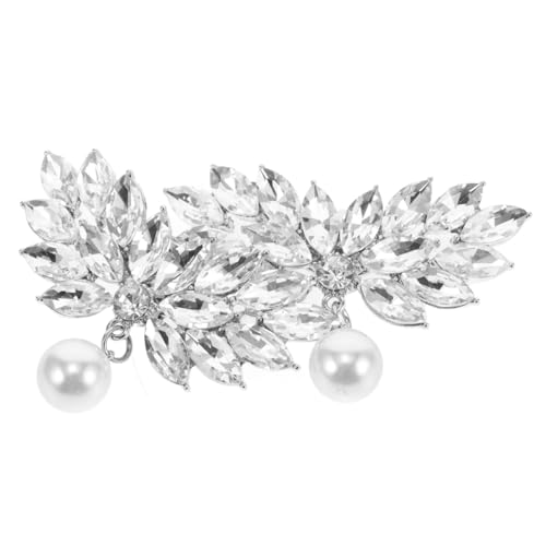 LALADEFIEE 2 Stück Abnehmbare Schuhclips mit Strass und Perlen Teiliges aus Robustem Zinklegierung Schmuck Schuhschnallen für Damen für Hochzeit und Festliche Anlässe von LALADEFIEE