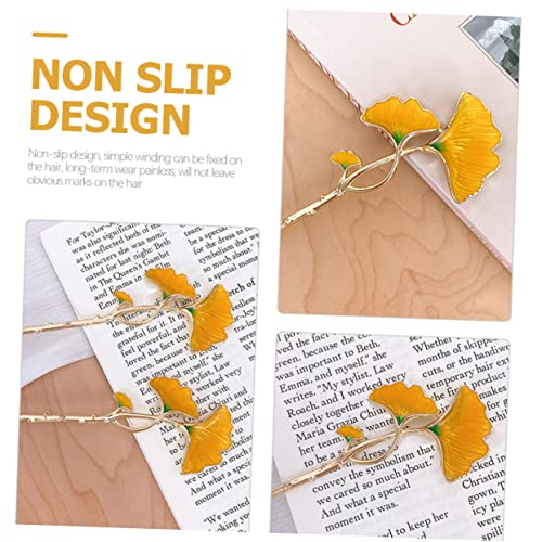 LALADEFIEE 2 Stück Antike Chinesische Haarnadeln Ginkgo Haarschmuck Vintage Haarspangen für Damen Glatte Kanten Geeignet für Lange Haare und Stilvolle Dutts LALADEFIEE 2 Stück Antike Chinesische Haarnadeln Ginkgo Haarschmuck Vintage Haarspangen für Damen Glatte Kanten Geeignet für Lange Haare und Stilvolle Dutts von LALADEFIEE