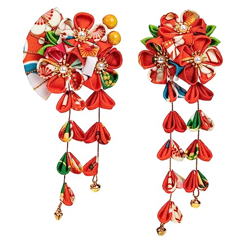 LALADEFIEE 2 Stück Blumen Haarspangen Teiliges Vintage Haarschmuck mit Fächer Design für Leicht und Langlebig für für Damen von LALADEFIEE