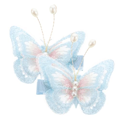 LALADEFIEE Schmetterlings-haarspangen Für Damen Haarnadeln Aus Stoff Dekorative Haarspangen Bewegliche Schmetterlingsklammern Haarklammern Für Haare Tragbare Party-zubehör von LALADEFIEE