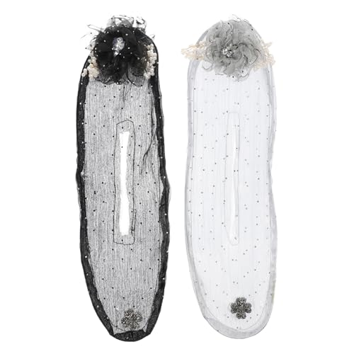 LALADEFIEE 2stücke Haar Bun Maker Mit Blumenperlen Praktische -haaraccessoires Für Und Mädchen Für Hochzeiten Partys Und Täglichen Gebrauch von LALADEFIEE