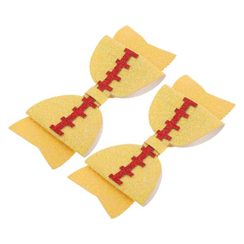 LALADEFIEE 2stücke Fußball Haarklammern Für Niedliche Dekorative Haarspangen Mit Football-design Für Junge Mädchen Für Spieltage Und Festliche Anlässe von LALADEFIEE