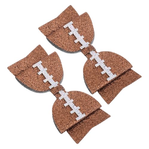 LALADEFIEE 2stücke Fußball Haarklammern Für Sportliche Haarspangen Mit Niedlichem Schleifen-design Für Aktive Mädchen Langlebig Und Einfach Zu Stylen von LALADEFIEE