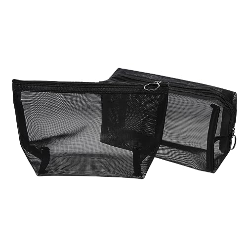 LALADEFIEE 2stücke Make-up-Organizer-Tasche Für Männer Reise Kulturbeutel Mesh Kosmetiktasche Mit Großer Kapazität Herren-kulturtasche Für Outdoor Und Camping von LALADEFIEE