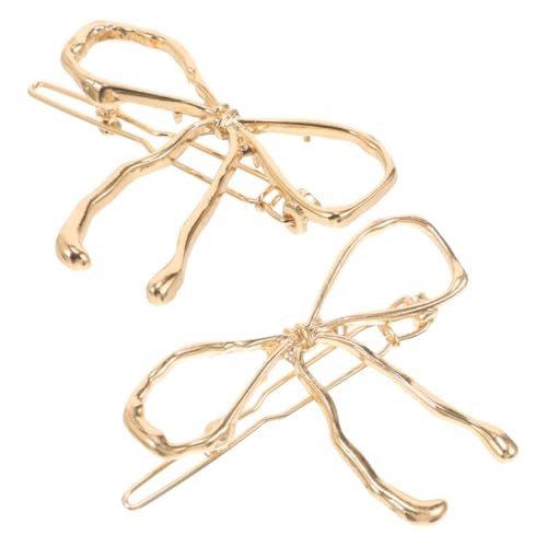 LALADEFIEE 2 Stück Haarklammern Schleifen Haarspangen Mädchen Haarschmuck Leicht und Komfortabel Kleine Haarklammern für Alltag Hochzeit und Besondere Anlässe von LALADEFIEE