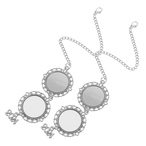 LALADEFIEE 2 Stück Sublimations Broschen Anhänger aus Langlebigem Metall Hitzebeständig Vielseitig Tragbar als Anstecknadel oder Schmuckanhänger für Abschlussfeier und DIY Geschenkideen von LALADEFIEE