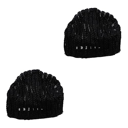 LALADEFIEE 2 Stücke Einstellbare Perücke Kappe Haar Net Liner Für Lockige Perücke Geflochtene Cornrows Stirnband von LALADEFIEE