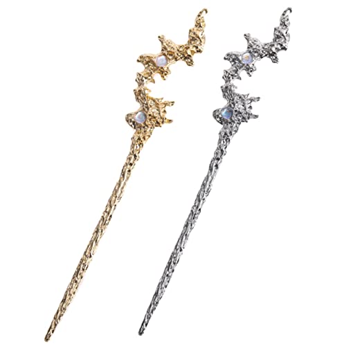 LALADEFIEE 2stücke Retro Haarnadeln Im Strass Für Elegante Duttfrisuren Hochwertige Haarschmuck Accessoires Für Frauen Für Hochzeiten Feiern Und Besondere Anlässe von LALADEFIEE