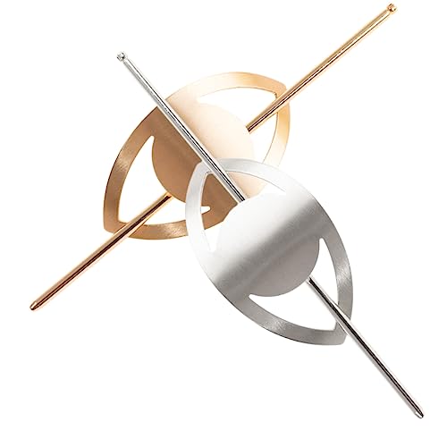 LALADEFIEE Haarspange für Dutts Haarnadeln für Mädchen Haarspangen Aus Metall für Dutts in Gold und Silber von LALADEFIEE