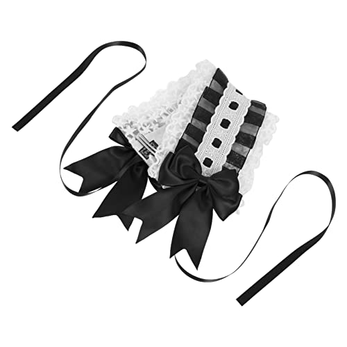 LALADEFIEE 2stücke Lolita Lace Headband Für Cosplay Und Besondere Anlässe Süße Schwarze Haarschmuck Mit Sternenrüsche Für Damen Und Mädchen Bequem Und Stilvoll von LALADEFIEE