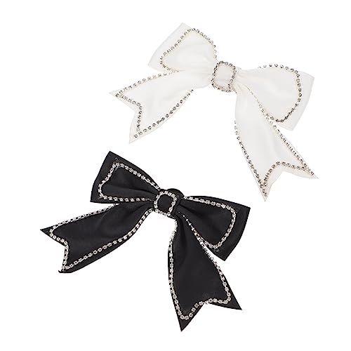 LALADEFIEE 2stücke Strass Schleifen Brosche Band Diy Kleidung Ornamente Kragenlos Stehkragen Hemden Röcke Nadel Tragen Robust Langlebig Valentinstag Weihnachten Neujahr Muttertag Geburtstag von LALADEFIEE