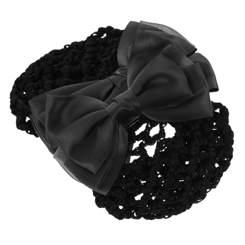 LALADEFIEE 2stücke Haarnetz-abdeckungen Mit Schleife Haarnetz-clips Haar-accessoires Krankenschwester-haarnetze Für Frauen Und Mädchen von LALADEFIEE