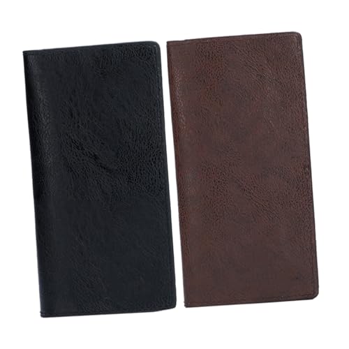 LALADEFIEE 2stücke Herren Portemonnaie Geldbörse Kleine Leicht Tragbar Für Reisen Und Business von LALADEFIEE