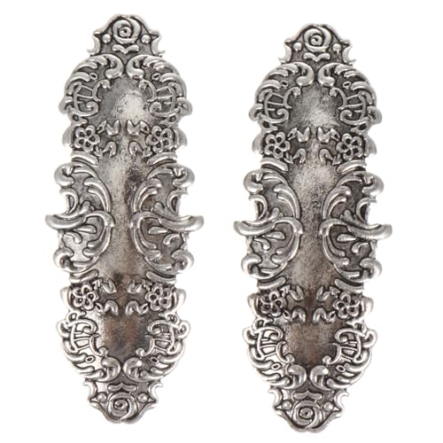 LALADEFIEE 2 Stück Retro Haarklammern Groß Legierungs Haarnadeln Für Damen Hochzeits Und Party Haarschmuck Silber Für Dickes Haar Modisches Haarzubehör von LALADEFIEE