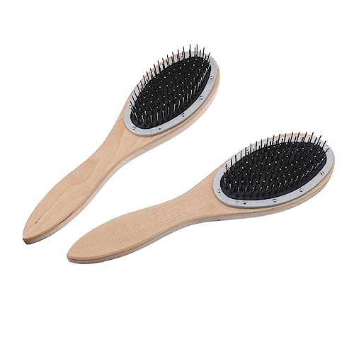 LALADEFIEE Holzhaarbürste Mit Kamm Entwirrungsbürste Aus Holz Haarkamm Für Lockenhaar Sanfte Bürstung Für Männer Und Frauen von LALADEFIEE