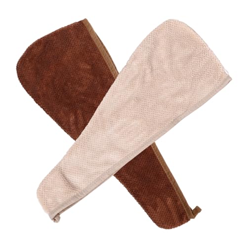 LALADEFIEE Badekappe Für Frauen Trockene Haarkappe Schnelltrocknende Funktion Stilvolles Haarturban-handtuch 2 Stück von LALADEFIEE