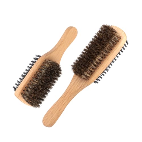 LALADEFIEE Borstenhaarbürste Für Männer Doppelseitige Feine Haarbürste Für Shampoo 2 Stück von LALADEFIEE