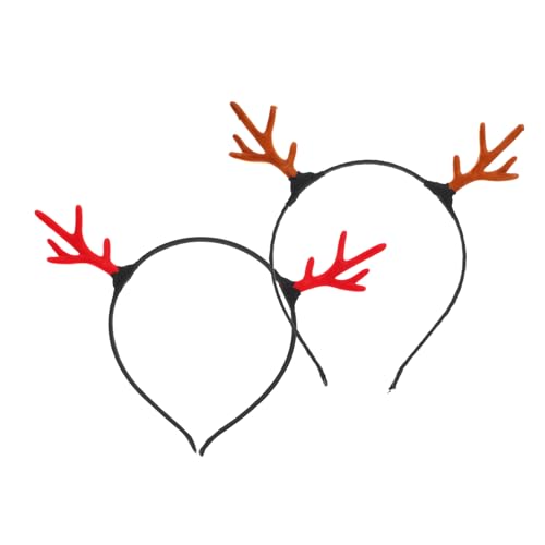 LALADEFIEE Rentier-geweih-haarreifen Party-haarband Für Weihnachten Weihnachts-kopfschmuck Samt Kopfschmuck Für Jungen Und Mädchen von LALADEFIEE