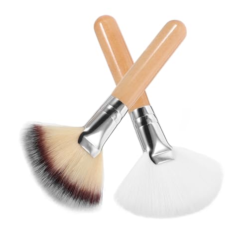 LALADEFIEE 2stücke Gesicht Make-up Pinsel Mit Nylonhaar Für Foundation Puder Anwendung Kosmetikpinsel Für Frauen Mädchen Damen Make-up-tools von LALADEFIEE