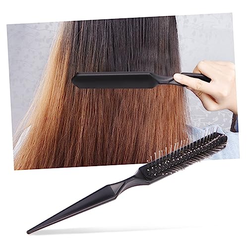 LALADEFIEE 2stücke Perückenbürste Für Professionelle Haarverlängerung Airbagbürste Mit Spitzem Kissenkamm Aus Hochwertigem Material Für Frauen Und Mädchen Schwarz von LALADEFIEE