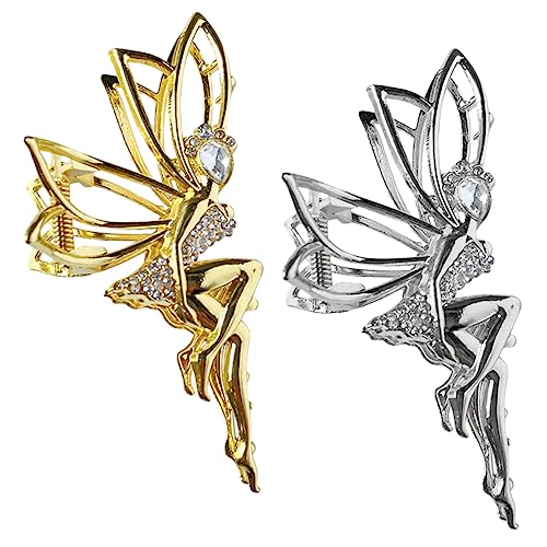 LALADEFIEE 2stücke Strass-haarspangen Aus Metall Für Damen Kreative Haaraccessoires Mit Schlangenmotiv Passend Zu Allen Frisuren Und Anlässen von LALADEFIEE