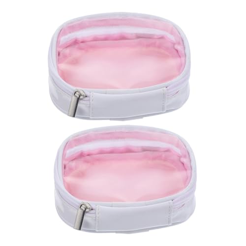 LALADEFIEE 2stücke Transparente Kosmetiktaschen Praktische Und Tragbare Toilettentaschen Für Für Make-up Und Pflegeprodukte Geeignet Für Damen Und von LALADEFIEE