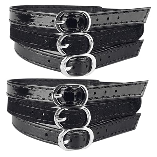 LALADEFIEE 3 Paare Verstellbare Fersenbänder für Damen Unsichtbare Elastische Schuhriemen gegen Rutschen für Hohe Absätze Bequemes Fixieren Stabile Knöchelriemen in Schwarz fach von LALADEFIEE