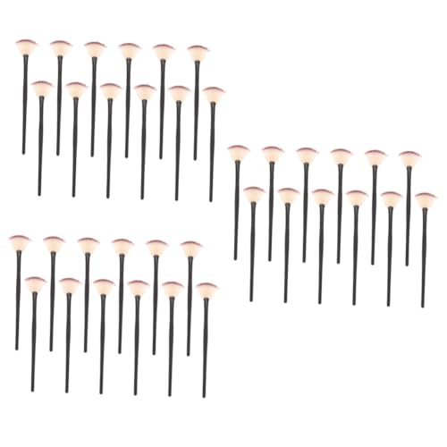 LALADEFIEE 3 Sets Weich Und Bequem Gesichts-schönheitspinsel Fächerförmiges Make-up-tool Für Den Heimgebrauch Von Mädchen 12 Stück * 3 von LALADEFIEE