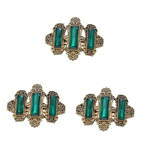 LALADEFIEE 3 Stück Clips Mit Strasssteinen Pferdeschwanz-clips Für Damen Schnalle Für Den Täglichen Gebrauch von LALADEFIEE