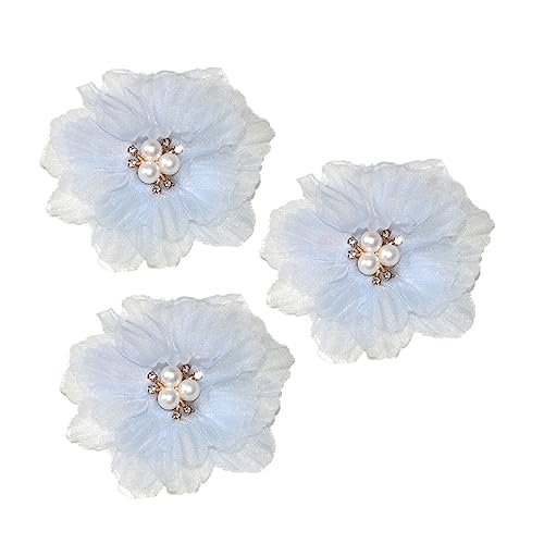 LALADEFIEE 3 Stück Blumen Haarspangen für Mädchen und Haarklammern für Verschiedene Anlässe Haaraccessoires für Haarschnitt und Jede Haarfarbe von LALADEFIEE