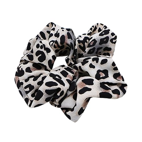 LALADEFIEE 3stücke Haargummis Im Leopardenmuster Elastische Haarbänder Ohne Abdrücke Für Frauen Und Mädchen Beige Und Kaffee Haaraccessoires Für Jeden Anlass von LALADEFIEE