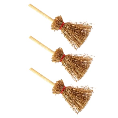 LALADEFIEE 3 Stück Teiliges Halloween Hexenbesen Brustnadel Modische und Niedliche Broschen Witzige Kostüm Accessoires für Halloween Party Eleganter Schmuck Passend zu Outfit und Feier von LALADEFIEE