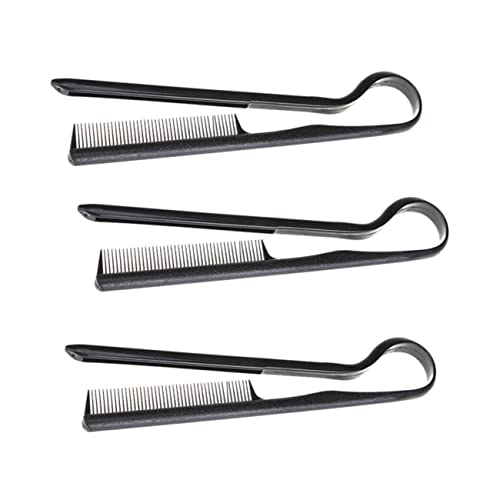 LALADEFIEE 3stücke Haarkamm Haarstylingkamm Haarglättungskamm Friseurkamm Für Damen Und Frauen V-förmig Aus Kunststoff Langlebig Und Stabil Für Einfaches Styling Und Glätten von LALADEFIEE
