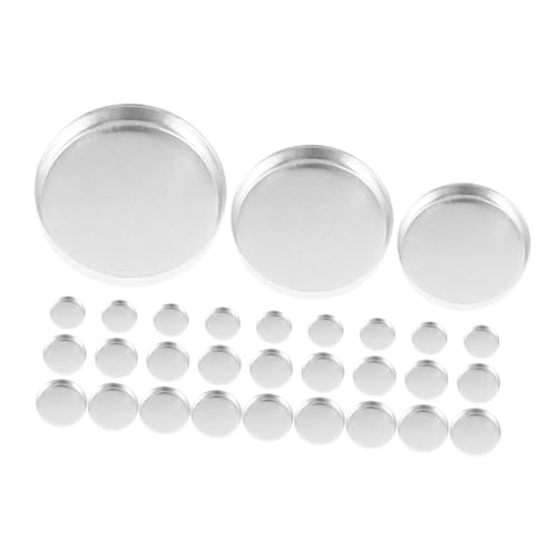 LALADEFIEE 30stücke Aluminium Lidschattenpfannen Runde Leere Kosmetikbehälter Für Diy Make-up Vielseitig Und Langlebig Für Organisation Von Lidschatten von LALADEFIEE