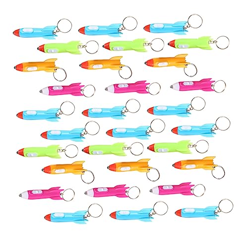 LALADEFIEE 30 Stücke Rockets Entwickelt Schlüsselanhänger Rucksack Hängen Verzierungen Zufällige Farbe von LALADEFIEE