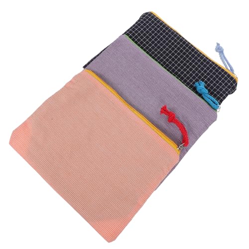 LALADEFIEE 3stücke Teiliges Tragbarer Kosmetiktaschen Retro-Farben Große Kapazität Für Make-up Und Reisebedarf Multifunktional Als Aufbewahrung Für Kosmetik Und Schreibwaren von LALADEFIEE