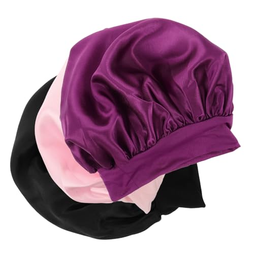 LALADEFIEE Haarkappe Schlafhaube Aus Satin Für Kinder Mit Breitem Band Und Elastischem Design Schützt Haar Während Des Schlafs LALADEFIEE Haarkappe Schlafhaube Aus Satin Für Kinder Mit Breitem Band Und Elastischem Design Schützt Haar Während Des Schlafs von LALADEFIEE