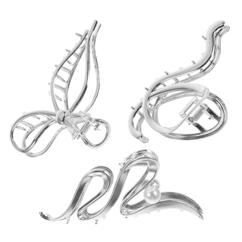 LALADEFIEE 3stücke Teiliges Haarklammern Metall Für Und Mädchen Große Haarklammer Mit Rutschfestem Für Dickes Und Stilvolle Haaraccessoires von LALADEFIEE