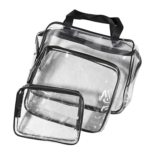 LALADEFIEE 3stücke Teiliges wasserdichte Kosmetiktasche Transparente Reise-Organizer Für Make-up Und Toilettenartikel Für Damen Und Große Kapazität Und Material LALADEFIEE 3stücke Teiliges wasserdichte Kosmetiktasche Transparente Reise-Organizer Für Make-up Und Toilettenartikel Für Damen Und Große Kapazität Und Material von LALADEFIEE