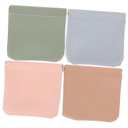 LALADEFIEE 4stücke Teiliges Tragbare Kosmetiktaschen Für Damen Selbstschließend Aus Pu-Material Für Reisen Kosmetik Und Persönliche Gegenstände Farben Wassergrün von LALADEFIEE