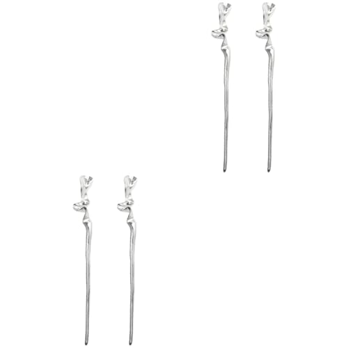 LALADEFIEE 4stücke Chinesische Haarnadeln Antik-stil Wellenförmige Frisurstecker Für Damen Mit Haaren Geometrisches Design Elegant Und Praktisch Für Und Besondere Anlässe von LALADEFIEE
