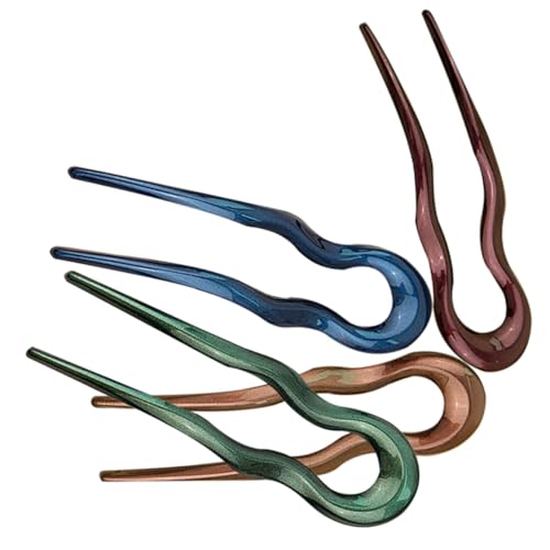 LALADEFIEE 4 Stück U-haarnadeln Französische Haarnadel Vintage-haarstäbe Hochsteckfrisuren-haarschmuck Für Frauen von LALADEFIEE