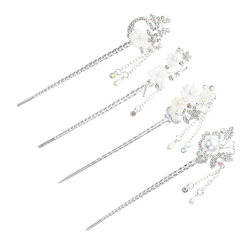 LALADEFIEE 4stücke Teiliges Vintage Haarschmuck Mit Troddeln Antike Haarspangen Für Traditionelle - Zubehör Für Hochzeiten Und Fotoshootings von LALADEFIEE