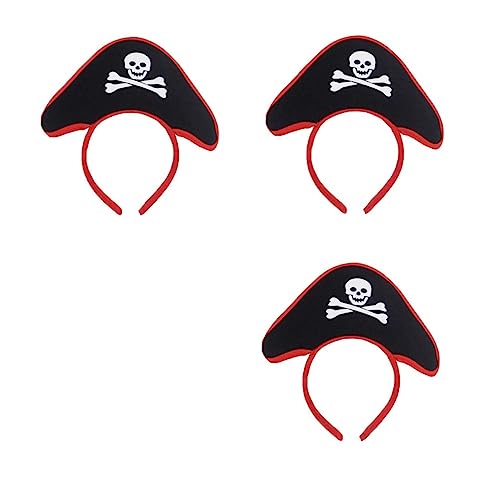 LALADEFIEE Piraten-stirnband Aus Vliesstoff Und Kunststoff Leicht Und Langlebig Für Halloween Partys Und Kostümauftritte Für Kinder Jungen Und Mädchen von LALADEFIEE