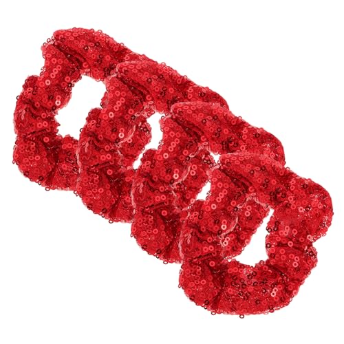 LALADEFIEE 4stücke Weihnachts Haargummis Mit Für Mädchen Adorable Sequin Scrunchies Für Festlichkeiten Und Partys Als Haaraccessoires Für Mädchen von LALADEFIEE