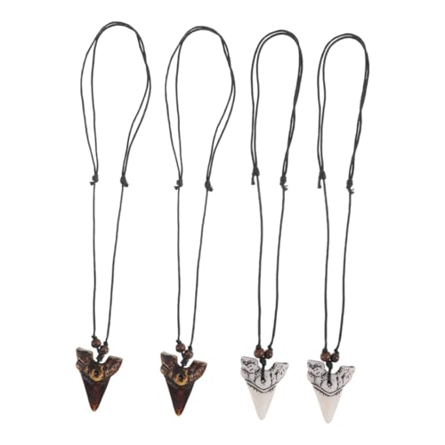 LALADEFIEE 4 Stück Teiliges Haifischzahn Halsketten Surfer Schmuck aus Robustem Material für Herren und Jungen Strand Halskette Modisch und Langlebig Vielseitig Tragbar LALADEFIEE 4 Stück Teiliges Haifischzahn Halsketten Surfer Schmuck aus Robustem Material für Herren und Jungen Strand Halskette Modisch und Langlebig Vielseitig Tragbar von LALADEFIEE
