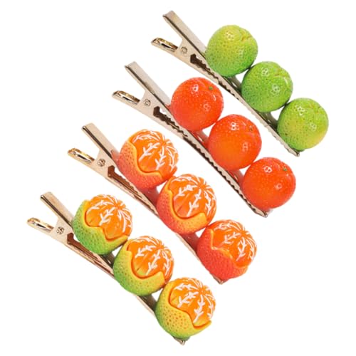 LALADEFIEE Süße Orange Haarspangen – 4er-pack – Haarschmuck Für Frauen Mädchen Und Teenager – Für Partys Hochzeiten Und Das Tägliche Styling von LALADEFIEE